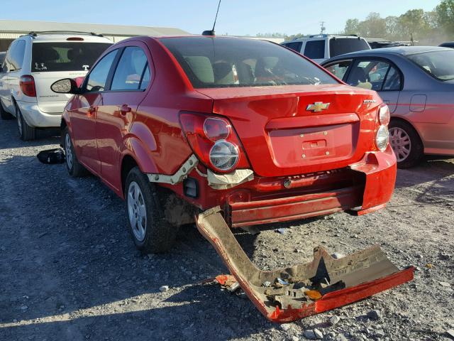 1G1JA5SH6G4134704 - 2016 CHEVROLET SONIC LS RED photo 3