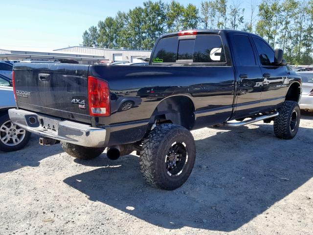 3D7KU28663G721477 - 2003 DODGE RAM 2500 S BLACK photo 4