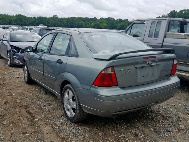 1FAHP34N66W173233 - 2006 FORD FOCUS ZX4 GREEN photo 3