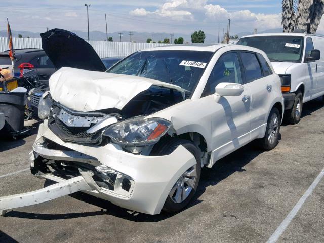 5J8TB2H56BA000294 - 2011 ACURA RDX TECHNO WHITE photo 2