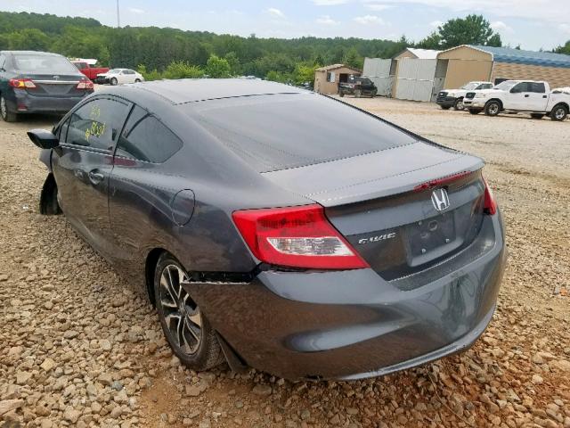 2HGFG3B01DH500708 - 2013 HONDA CIVIC EXL SILVER photo 3