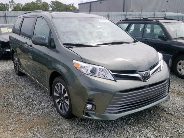 5TDDZ3DC9LS230179 - 2020 TOYOTA SIENNA LIM GREEN photo 1