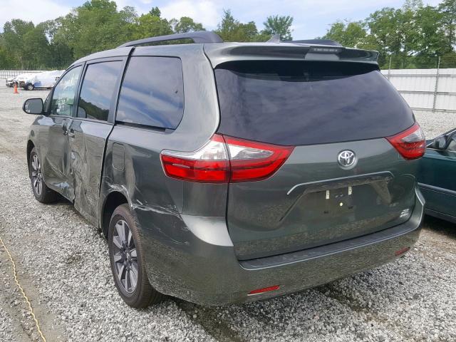 5TDDZ3DC9LS230179 - 2020 TOYOTA SIENNA LIM GREEN photo 3