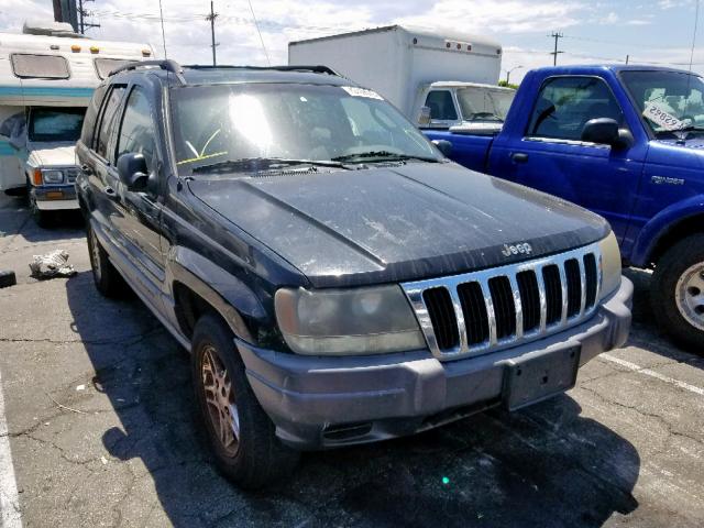 1J4GX48S92C227111 - 2002 JEEP GRAND CHER BLACK photo 1