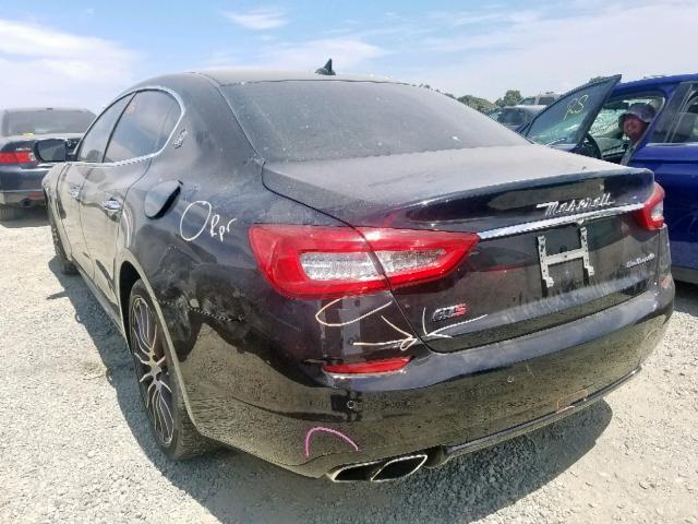 ZAM56PPA6F1135977 - 2015 MASERATI QUATTROPOR BLACK photo 3