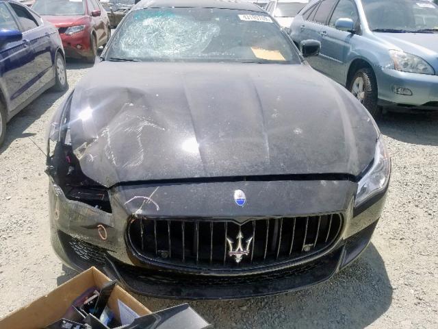 ZAM56PPA6F1135977 - 2015 MASERATI QUATTROPOR BLACK photo 7