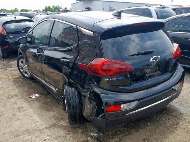 1G1FY6S0XK4104003 - 2019 CHEVROLET BOLT EV LT BLACK photo 3