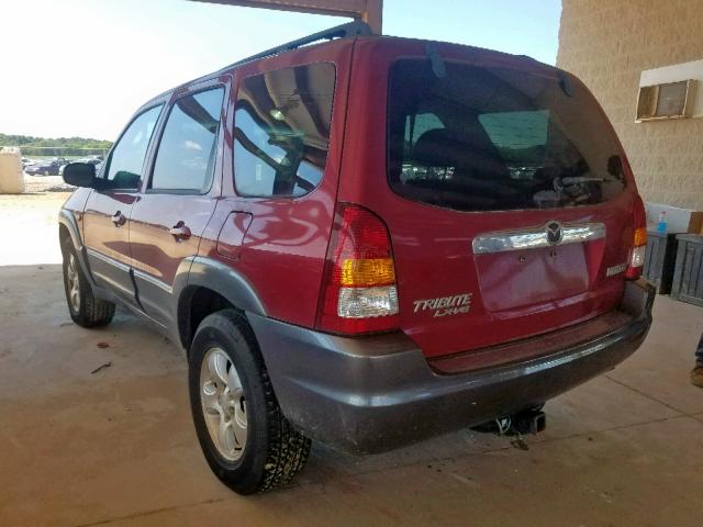 4F2YZ04103KM12150 - 2003 MAZDA TRIBUTE LX RED photo 3