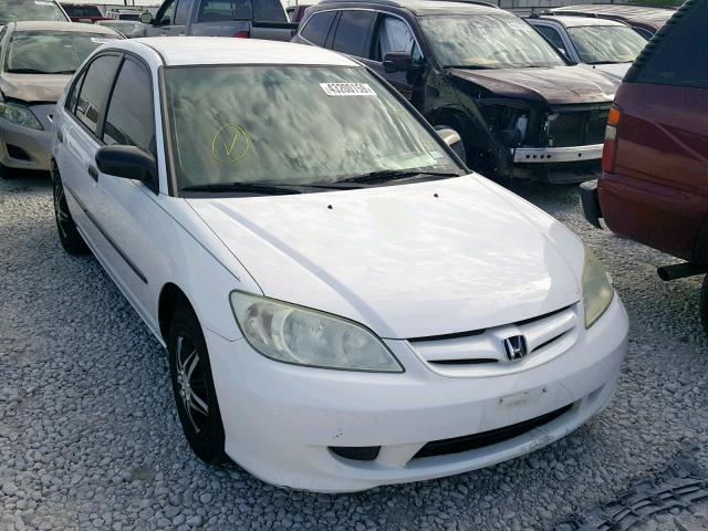 2HGES16394H631839 - 2004 HONDA CIVIC DX V WHITE photo 1