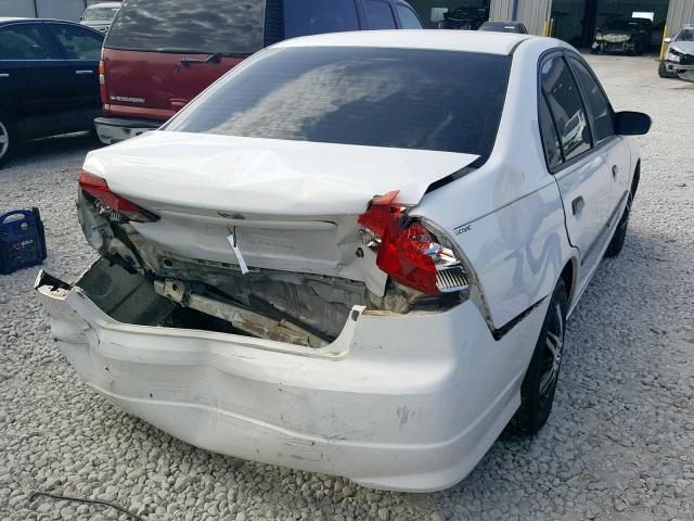 2HGES16394H631839 - 2004 HONDA CIVIC DX V WHITE photo 4