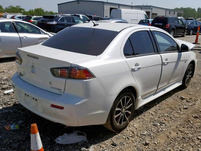 JA32V2FW8GU005840 - 2016 MITSUBISHI LANCER ES WHITE photo 4