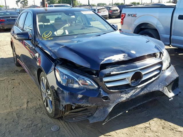 WDDHF5KB2EA937307 - 2014 MERCEDES-BENZ E 350 BLUE photo 1