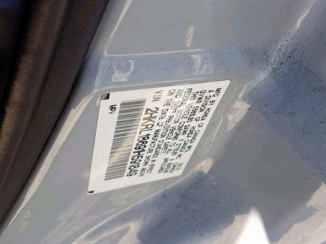 2HKRL18691H591849 - 2001 HONDA ODYSSEY EX SILVER photo 10