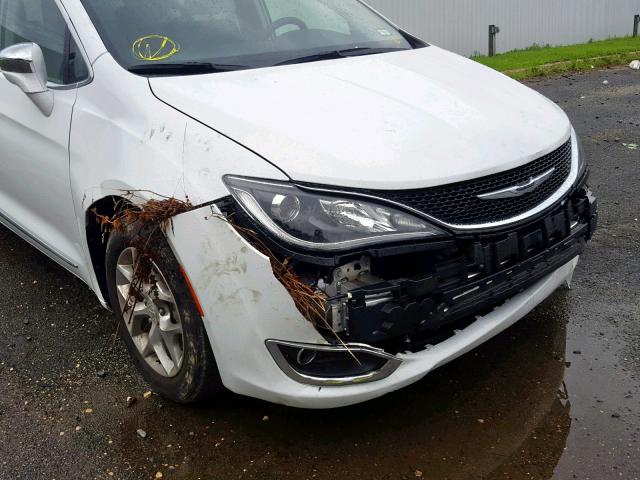 2C4RC1GG9JR185535 - 2018 CHRYSLER PACIFICA L WHITE photo 9