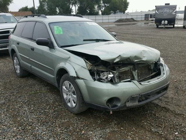 4S4BP60C297320938 - 2009 SUBARU OUTBACK GREEN photo 1