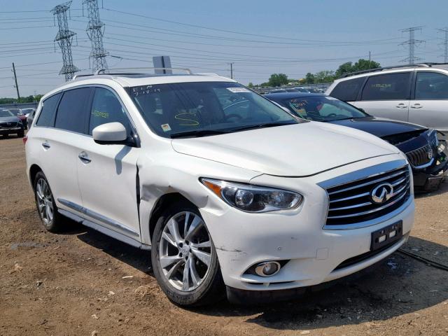 5N1AL0MMXDC307541 - 2013 INFINITI JX35 WHITE photo 1