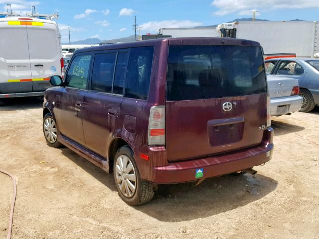JTLKT334X54005842 - 2005 TOYOTA SCION XB 栗色 照片 3