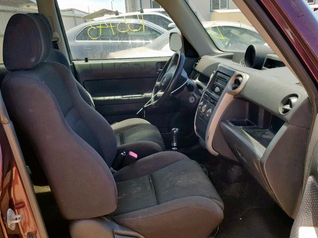 JTLKT334X54005842 - 2005 TOYOTA SCION XB 栗色 照片 5
