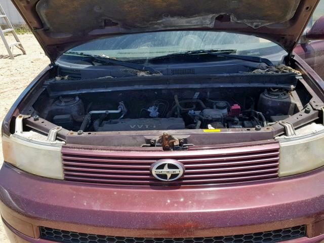 JTLKT334X54005842 - 2005 TOYOTA SCION XB 栗色 照片 7