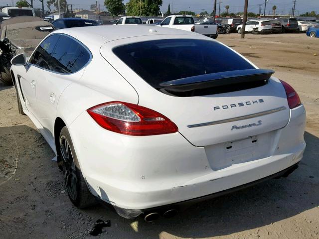 WP0AB2A79AL063622 - 2010 PORSCHE PANAMERA S WHITE photo 3