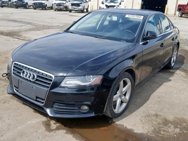 WAUMF78KX9A084072 - 2009 AUDI A4 PRESTIG BLACK photo 2