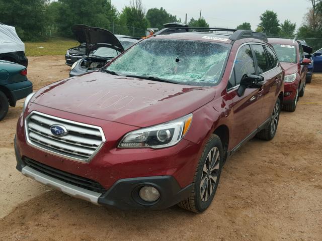 4S4BSEKC2H3278265 - 2017 SUBARU OUTBACK 3. RED photo 2