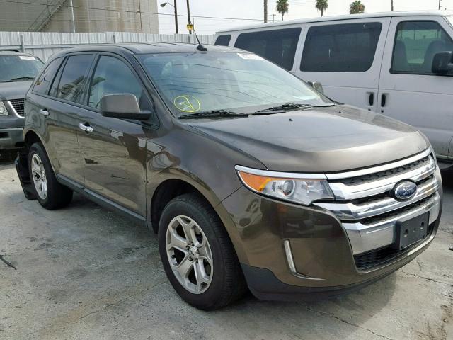 2FMDK3JC0BBA81178 - 2011 FORD EDGE SEL BROWN photo 1