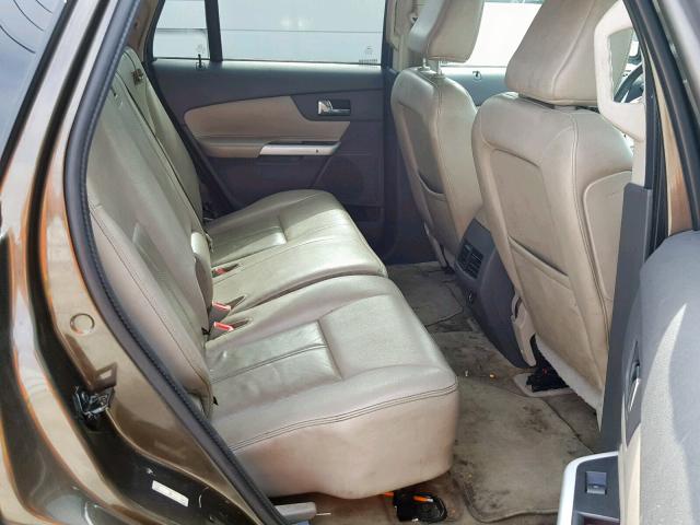 2FMDK3JC0BBA81178 - 2011 FORD EDGE SEL BROWN photo 6