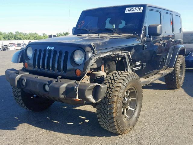 1J4GB59177L102240 - 2007 JEEP WRANGLER S BLACK photo 2