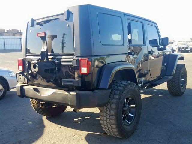 1J4GB59177L102240 - 2007 JEEP WRANGLER S BLACK photo 4