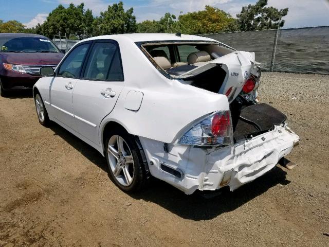 JTHBD192820041856 - 2002 LEXUS IS 300 WHITE photo 3