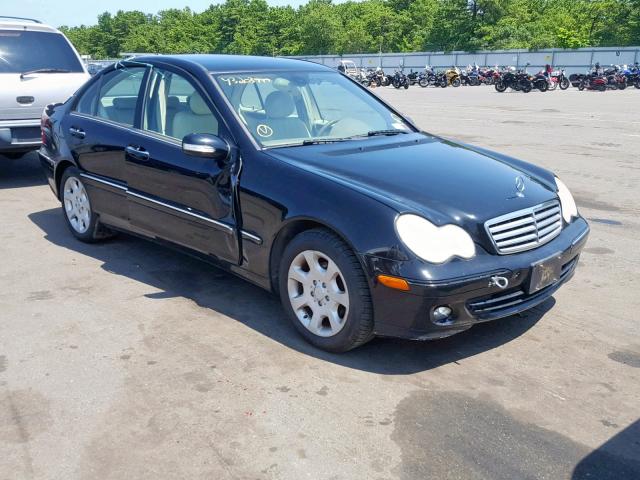 WDBRF61J75A705216 - 2005 MERCEDES-BENZ C 240 BLACK photo 1