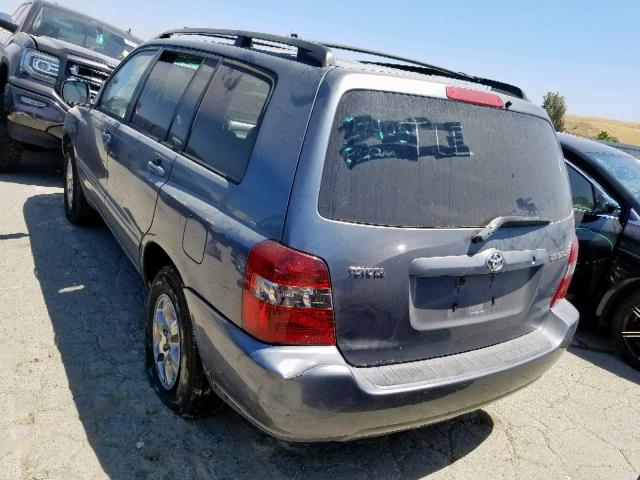 JTEGD21A450117539 - 2005 TOYOTA HIGHLANDER GRAY photo 3