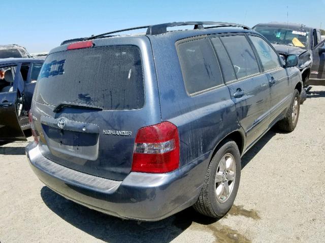 JTEGD21A450117539 - 2005 TOYOTA HIGHLANDER GRAY photo 4