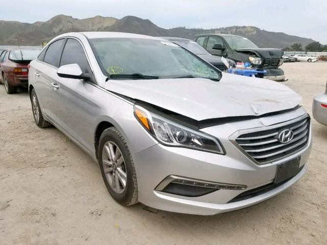 5NPE24AF2FH012883 - 2015 HYUNDAI SONATA SE SILVER photo 1