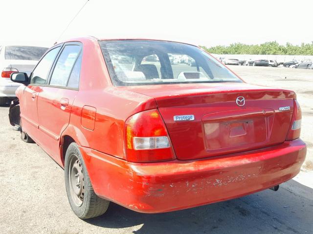 JM1BJ2223Y0289483 - 2000 MAZDA PROTEGE DX RED photo 3