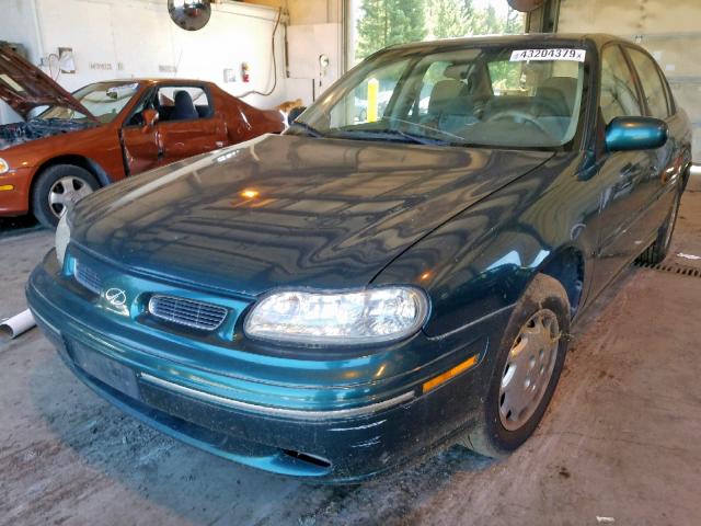 1G3NB52M2X6321543 - 1999 OLDSMOBILE CUTLASS GL GREEN photo 2