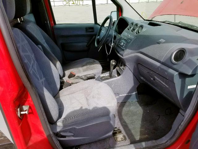 NM0LS7DN6AT021633 - 2010 FORD TRANSIT CO RED photo 5