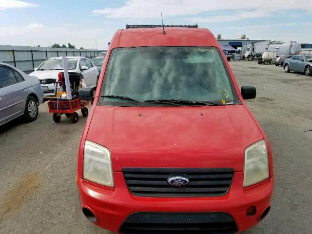 NM0LS7DN6AT021633 - 2010 FORD TRANSIT CO RED photo 9