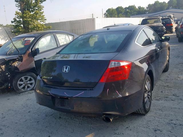 1HGCS12869A013232 - 2009 HONDA ACCORD EXL BLACK photo 4