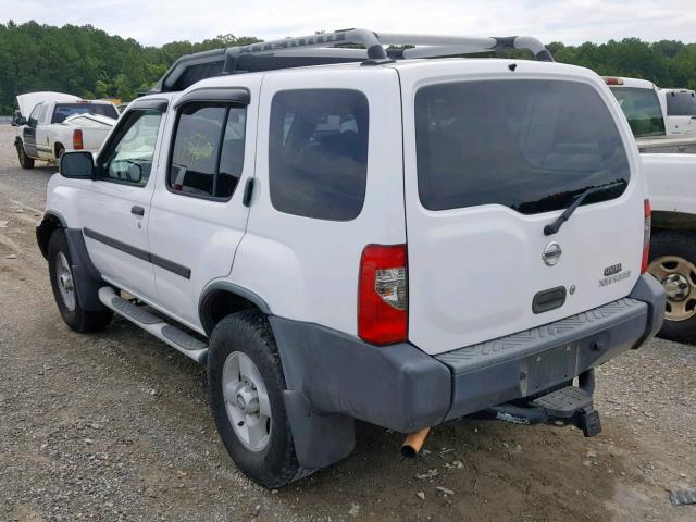 5N1ED28YX2C585232 - 2002 NISSAN XTERRA XE WHITE photo 3