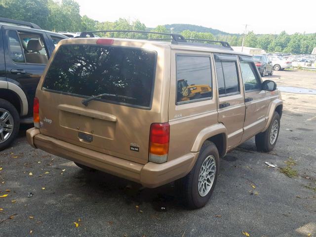 1J4FF78S8XL547236 - 1999 JEEP CHEROKEE L GOLD photo 4