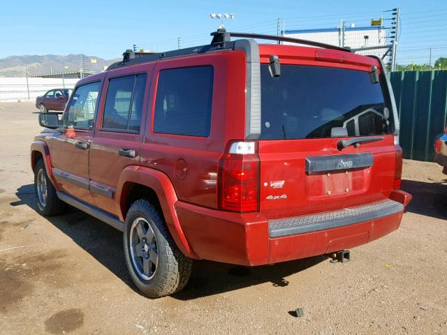 1J8HG48K36C206117 - 2006 JEEP COMMANDER RED photo 3