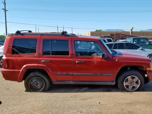 1J8HG48K36C206117 - 2006 JEEP COMMANDER RED photo 9