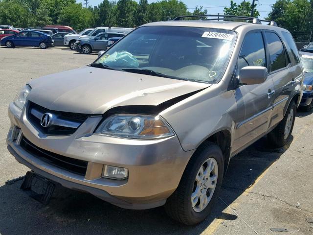 2HNYD18665H540777 - 2005 ACURA MDX TOURIN GOLD photo 2