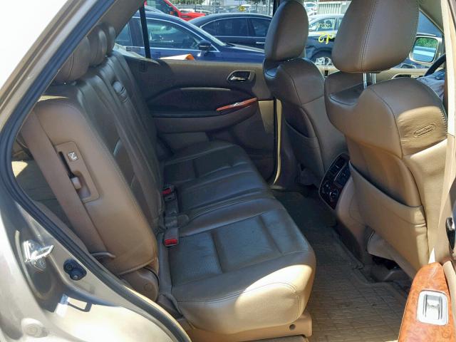 2HNYD18665H540777 - 2005 ACURA MDX TOURIN GOLD photo 6