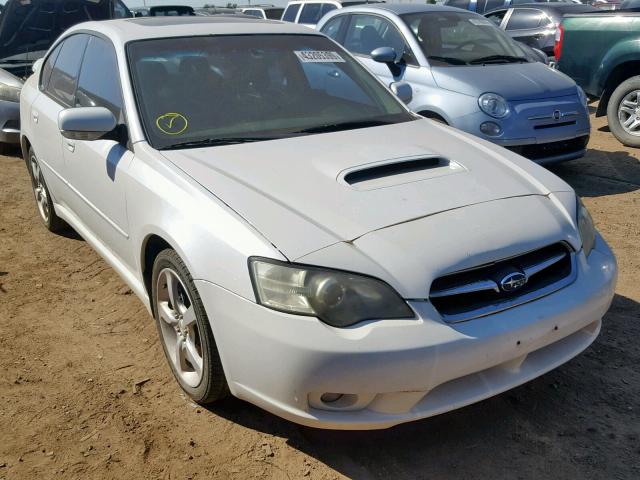 4S3BL676X54222459 - 2005 SUBARU LEGACY GT WHITE photo 1