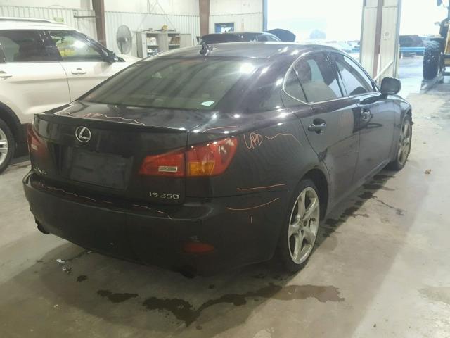 JTHBE262385017905 - 2008 LEXUS IS 350 BLACK photo 4