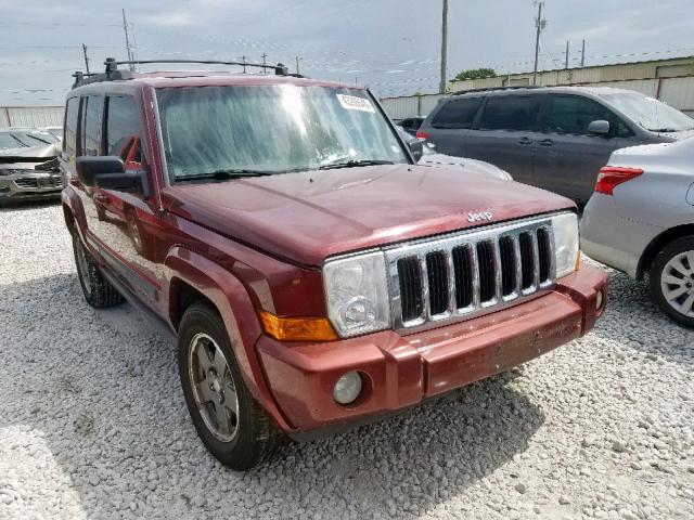 1J8HG48K48C100682 - 2008 JEEP COMMANDER BURGUNDY photo 1