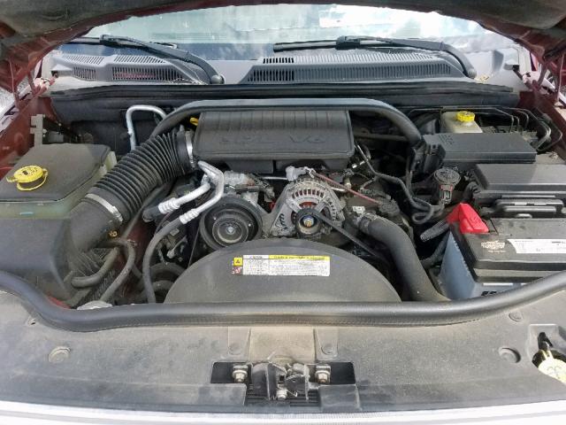 1J8HG48K48C100682 - 2008 JEEP COMMANDER BURGUNDY photo 7